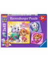 Puzzles Pat'Patrouille | 3x49 pièces Ravensburger Charmantes chiennes