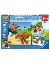 Puzzles Pat'Patrouille 3x49 pièces - L'équipe des 4 pattes