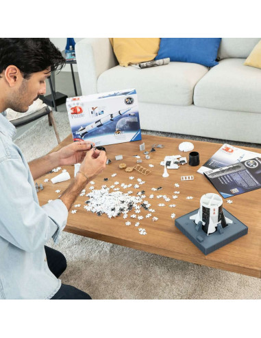 Ravensburger - puzzle 3d - fusée spatiale saturne v - nasa 