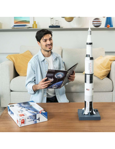 Ravensburger - puzzle 3d - fusée spatiale saturne v - nasa 