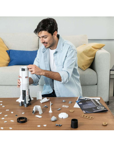 Ravensburger - puzzle 3d - fusée spatiale saturne v - nasa 