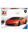 Ravensburger - Puzzle 3D Véhicules - Lamborghini Huracan Evo Edition orange avec grille de construction