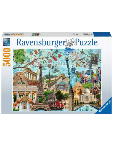 Ravensburger - Puzzle 5000 pièces - Carte Postale des Monuments