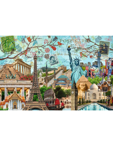 Ravensburger - Puzzle 5000 pièces - Carte Postale des Monuments