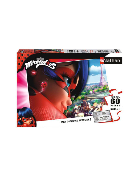 Nathan - Puzzle 60 pièces - Miraculous Ladybug