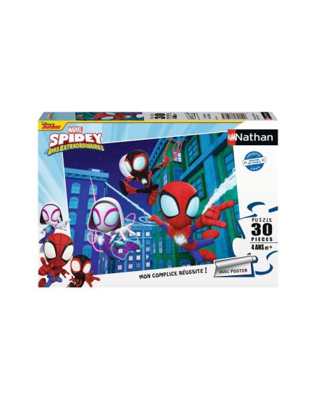 Nathan - Puzzle 30 pièces - L'équipe de Spidey 