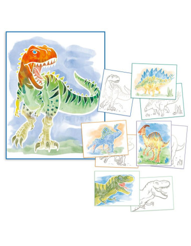 Dino World Papier à colorier