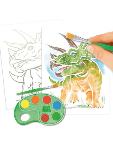 Dino World Papier à colorier