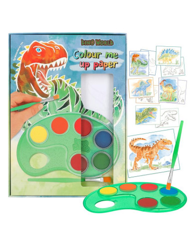 Dino World Papier à colorier