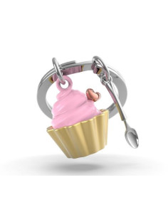 Porte-clés Cupcake fraise