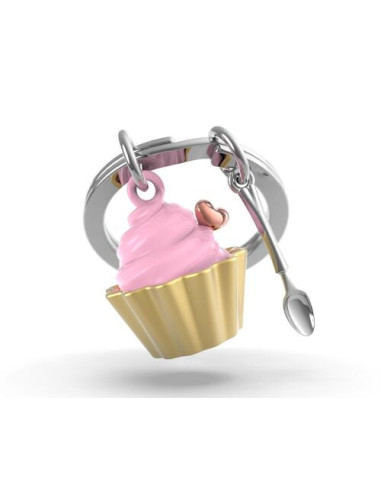 Porte-clés Cupcake fraise