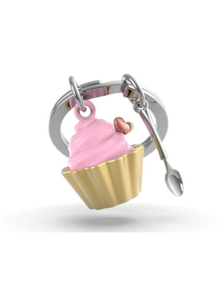Porte-clés Cupcake fraise