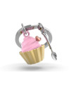Porte-clés Cupcake fraise