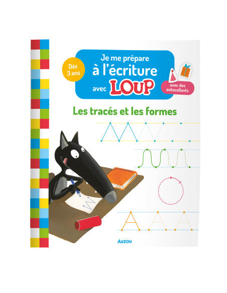 Je me prépare à l'écriture avec loup - les tracés et les formes