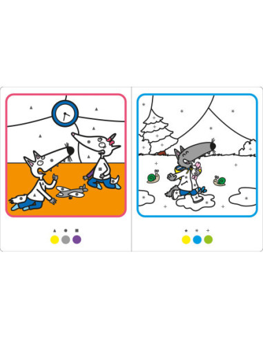 P'tit loup - mes coloriages magiques - tracés et formes