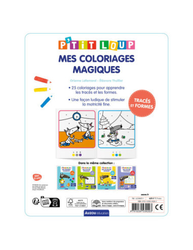 P'tit loup - mes coloriages magiques - tracés et formes