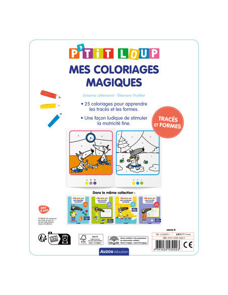 P'tit loup - mes coloriages magiques - tracés et formes