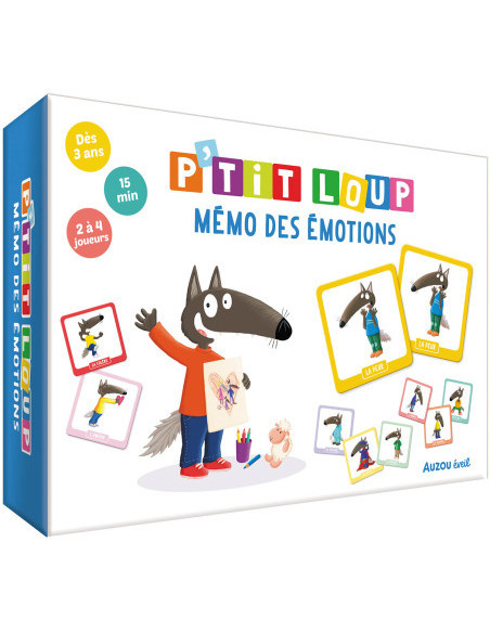 P'tits jeux - p'tit loup - mon mémo des émotions