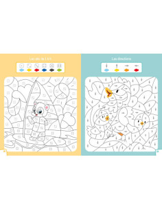 L'école des pandas - mes coloriages magiques - les chiffres 2