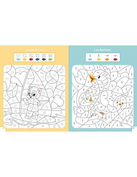 L'école des pandas - mes coloriages magiques - les chiffres