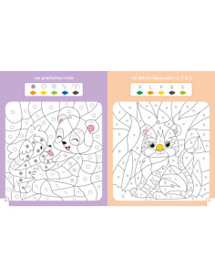 L'école des pandas - mes coloriages magiques - les lettres 2