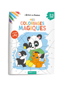 L'école des pandas - mes coloriages magiques - les lettres