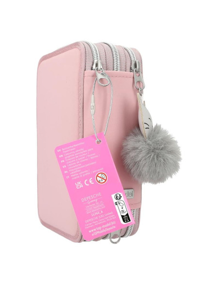 Topmodel trousse 3 compartiments chaton