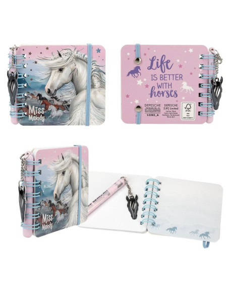 Miss Melody Set de carnets de notes
