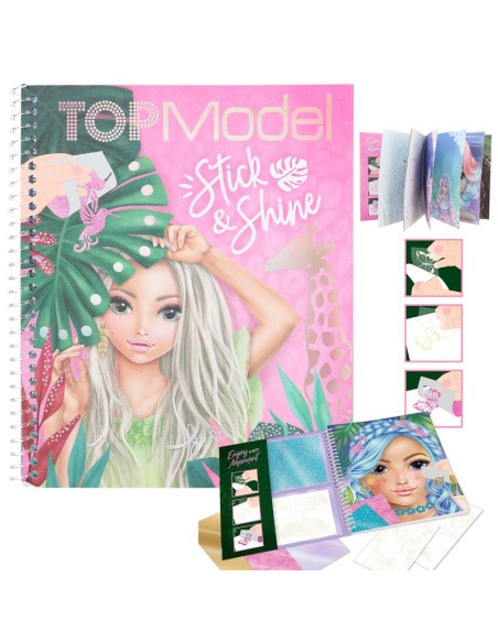 Topmodel livre de coloriage stick & shine