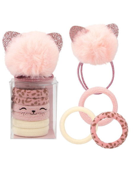 Princess Mimi Set d'élastiques à cheveux chat