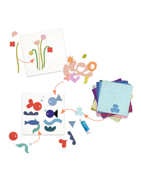 Coffrets - les petits papiers - djeco