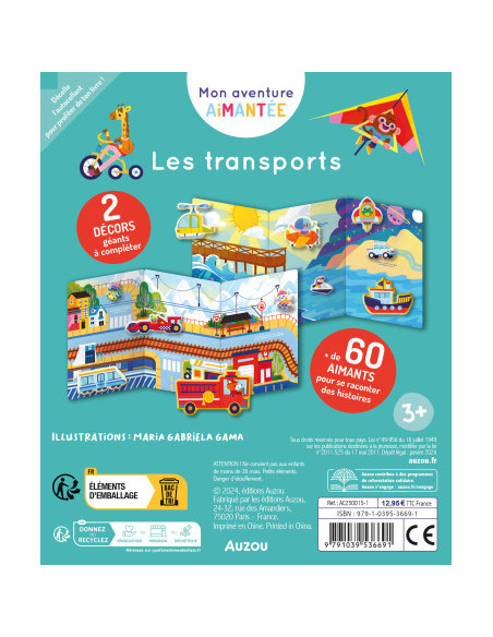 Mon aventure aimantée - les transports