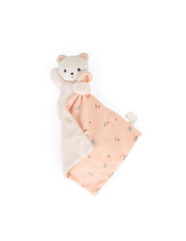 Doudou ours carré douceur feuilles d'amour - kaloo