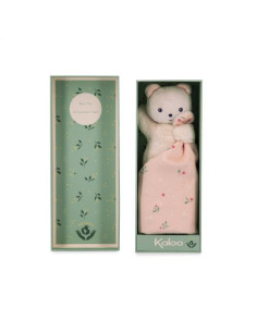 Doudou ours carré douceur feuilles d'amour - kaloo