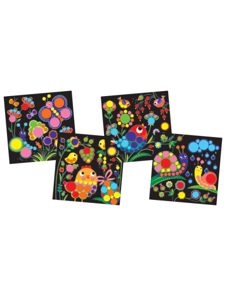 3 ans - gommettes rondes - Janod
