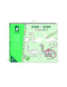 Step by step drawing - 20 modèles dinos - Janod
