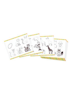 Step by step drawing - 20 modèles animaux - Janod 2
