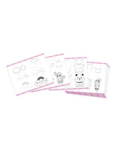 Step by step drawing - 20 modèles kawaii - Janod