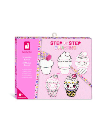 Step by step drawing - 20 modèles kawaii - Janod