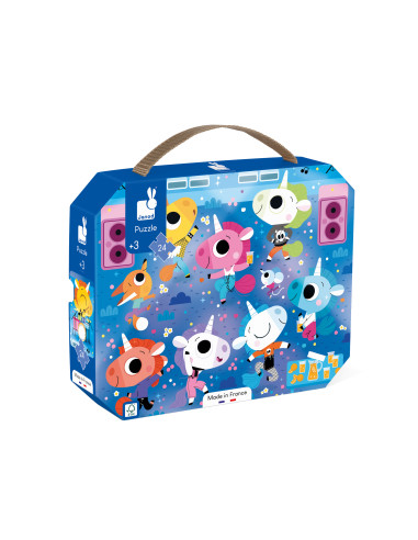 Puzzle concert rock licornes - 24 pcs - Janod