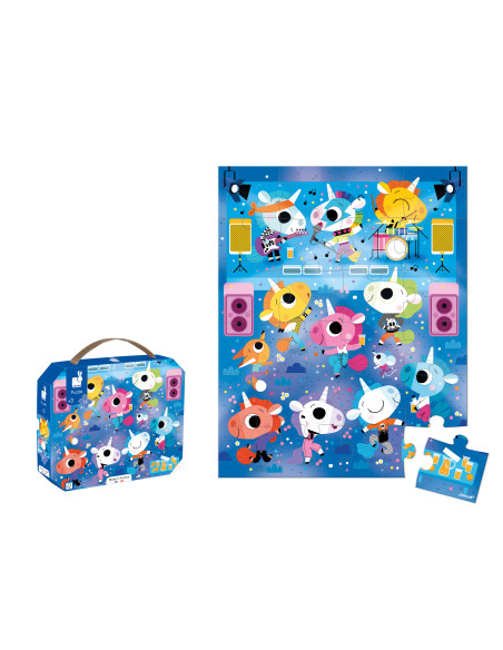 Puzzle concert rock licornes - 24 pcs - Janod