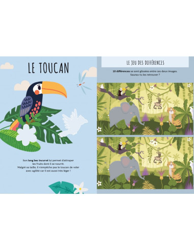 La jungle - Stickers et activités - Sassi
