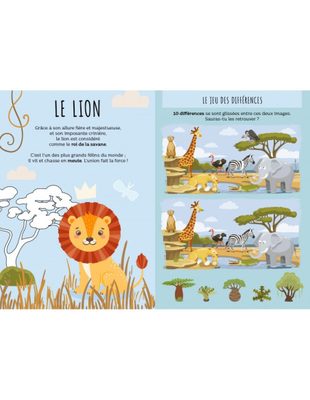 La savane - Stickers et activités - Sassi