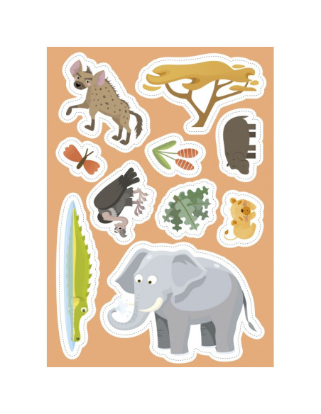 La savane - Stickers et activités - Sassi