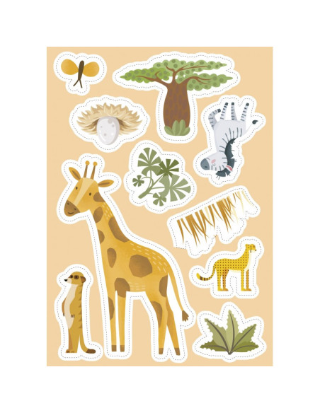 La savane - Stickers et activités - Sassi