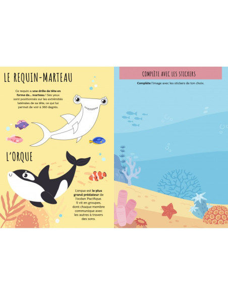 La mer - Stickers et activités - Sassi