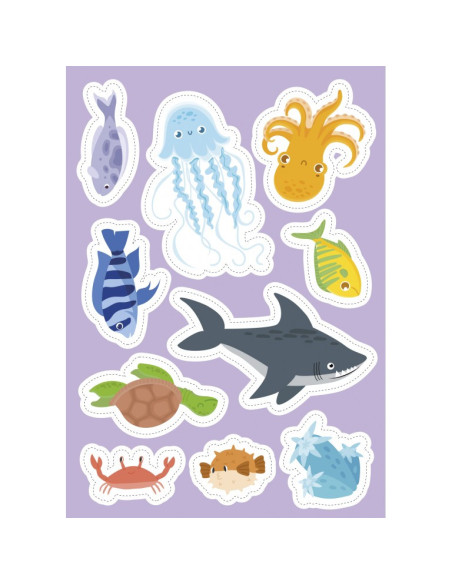 La mer - Stickers et activités - Sassi
