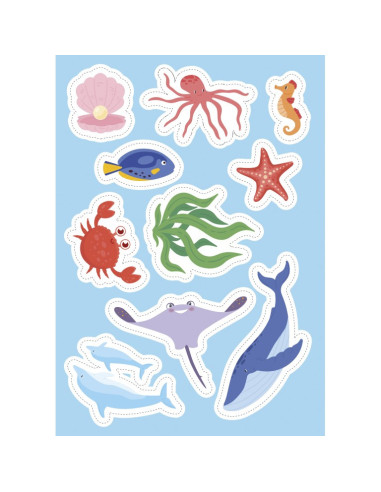 La mer - Stickers et activités - Sassi