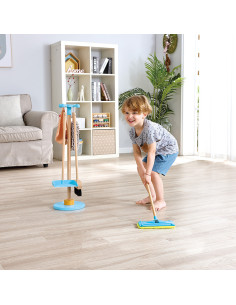 Support pour balais et set de nettoyage - Hape 2