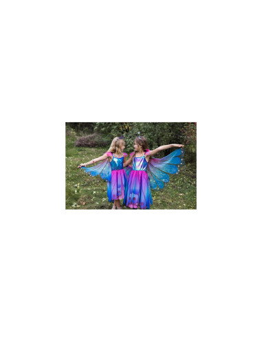 Robe de papillon avec ailes bleu/violet - Great Pretenders